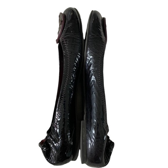 Tory Burch Reva flats maroon patent leather flat 9 - Picture 5 of 8